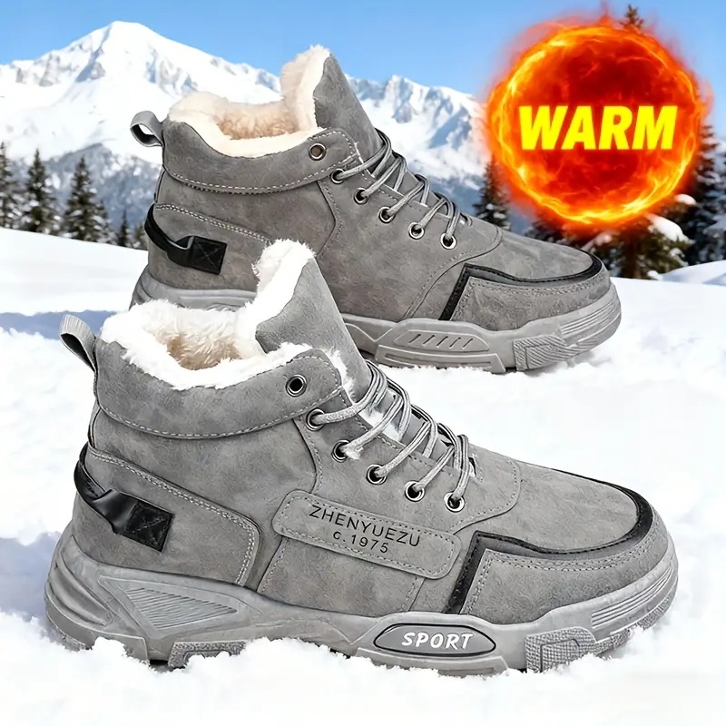 Winter Boot Insulated - Men's Autumn and Winter High-Top Large-Size