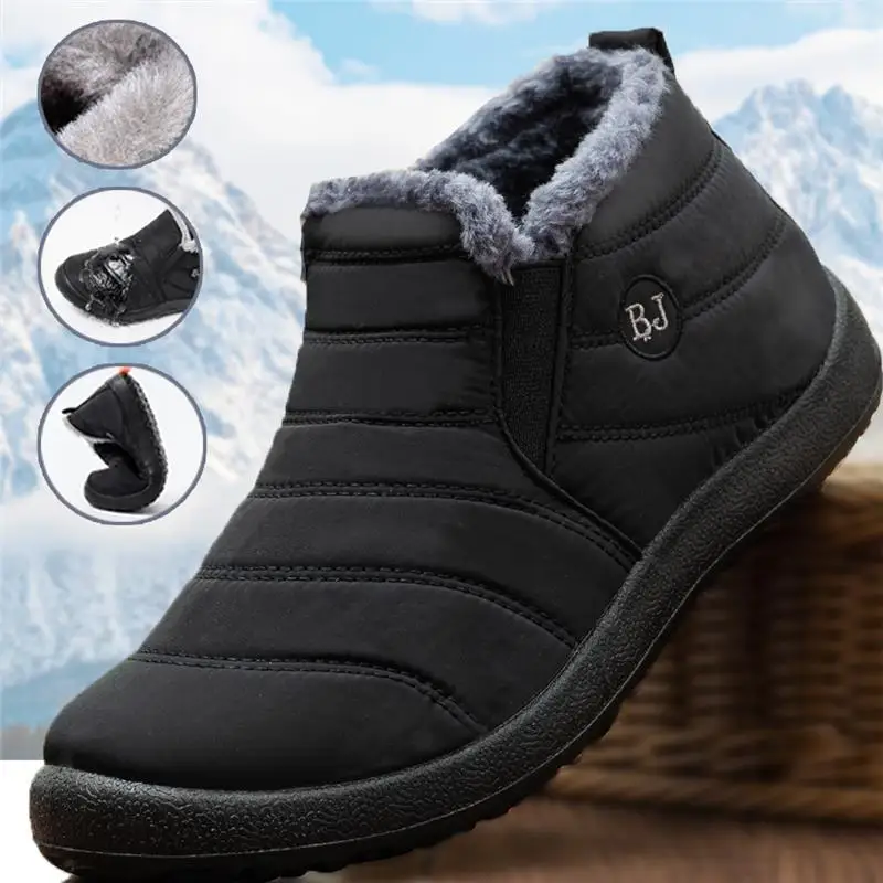 Winter Boot Insulated - Fashion Men's Snow Boots Ankle High