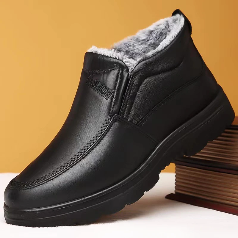 Winter Boot Insulated - Winter Men's Ankle Boots Plush Warm