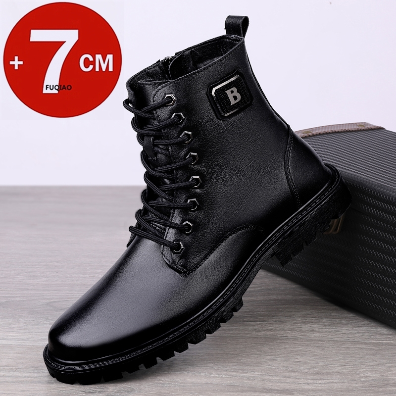 Men's Genuine Leather Elevator - Men'S Shoes Increase Height 评论和价格