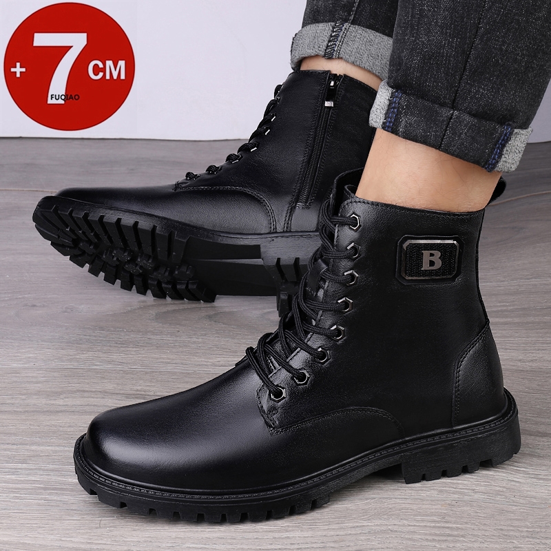 Men's Genuine Leather Elevator - Men'S Shoes Increase Height 评论和价格