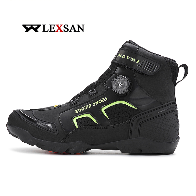 Lexsan Motorcycle Boots Men Le - Men'S Shoes No Laces 评论和价格