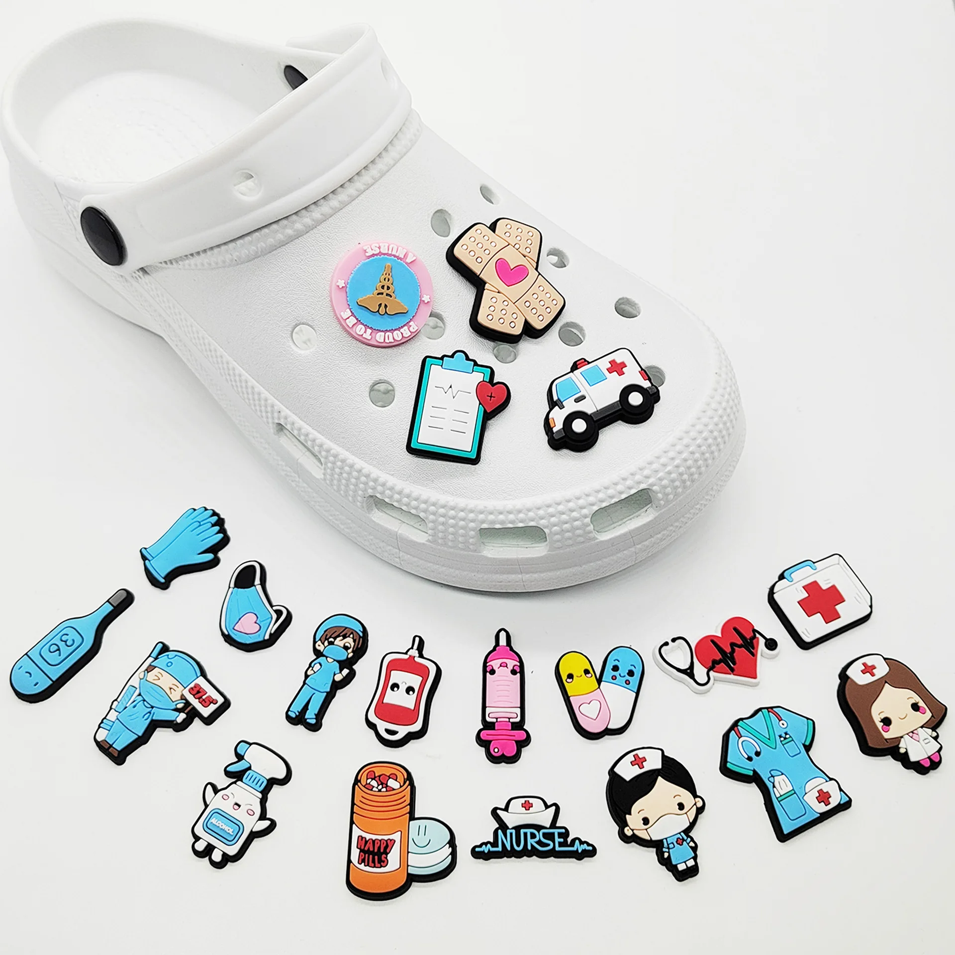 New 1pcs PVC Shoe Charms for C - Men'S Shoes Crocs 评论和价格