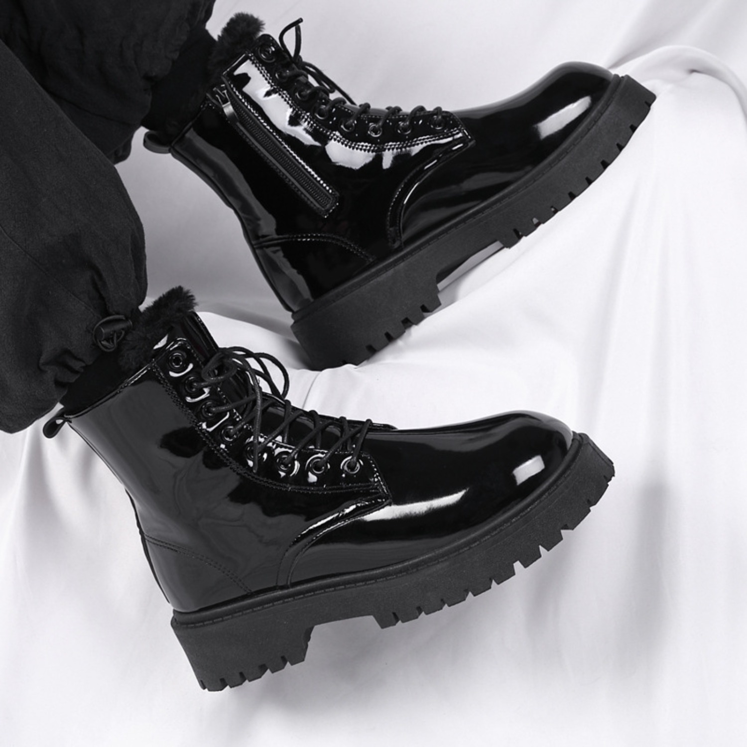 Men's warm plush high-top boot - Winter Boot Insulated 评论和价格