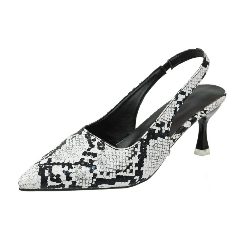 Slingback Snake Skin Pumps Sti - Dress Shoe Pointed 评论和价格