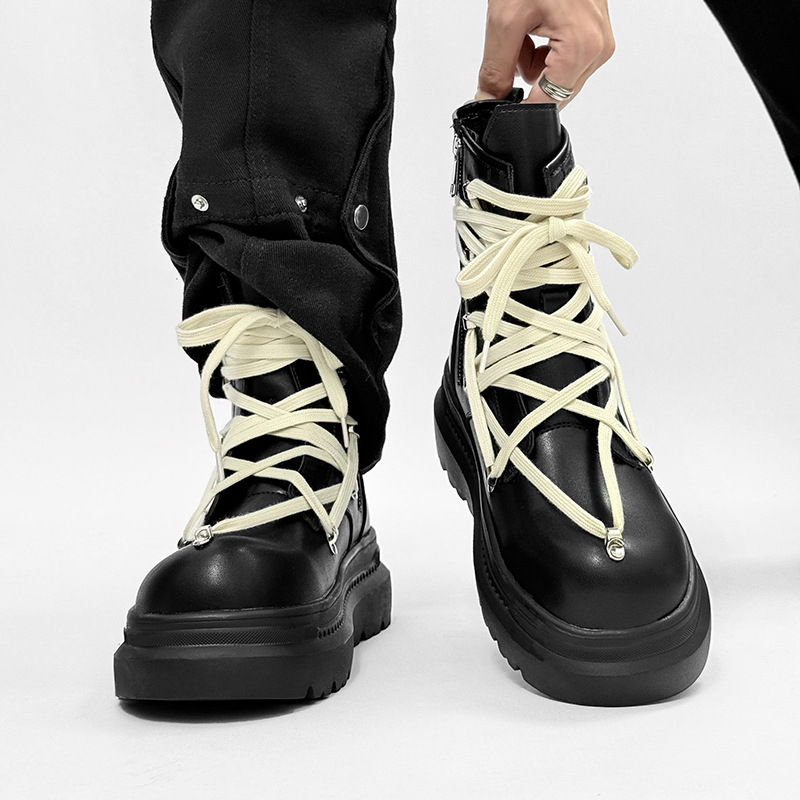 British style men casual punk  - Men'S Shoes No Laces 评论和价格
