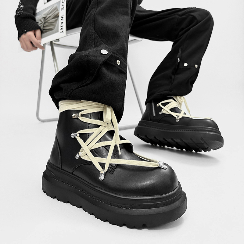 British style men casual punk  - Men'S Shoes No Laces 评论和价格