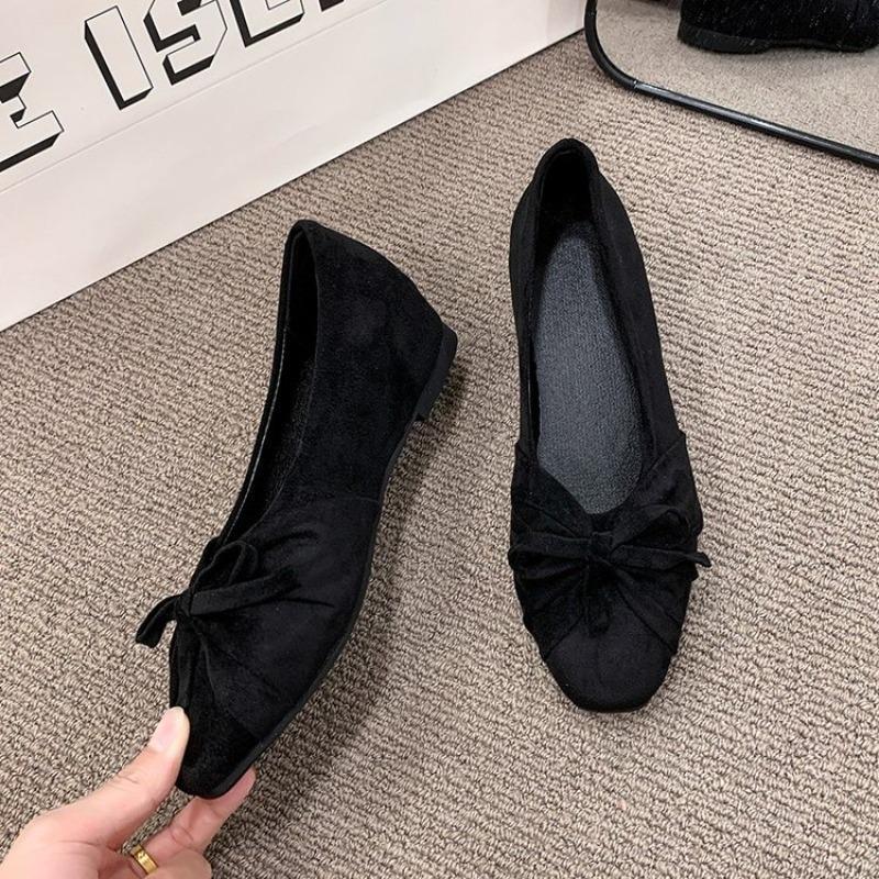 Women Square Toe Suede Ballet  - Dress Shoe Pointed 评论和价格
