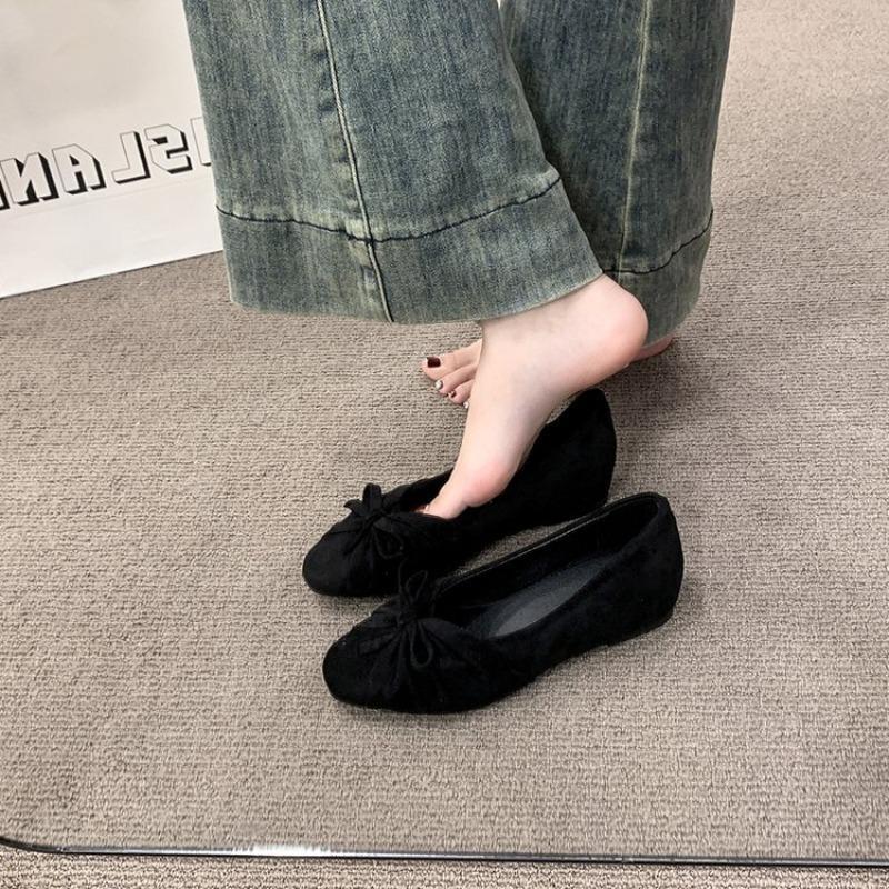 Women Square Toe Suede Ballet  - Dress Shoe Pointed 评论和价格