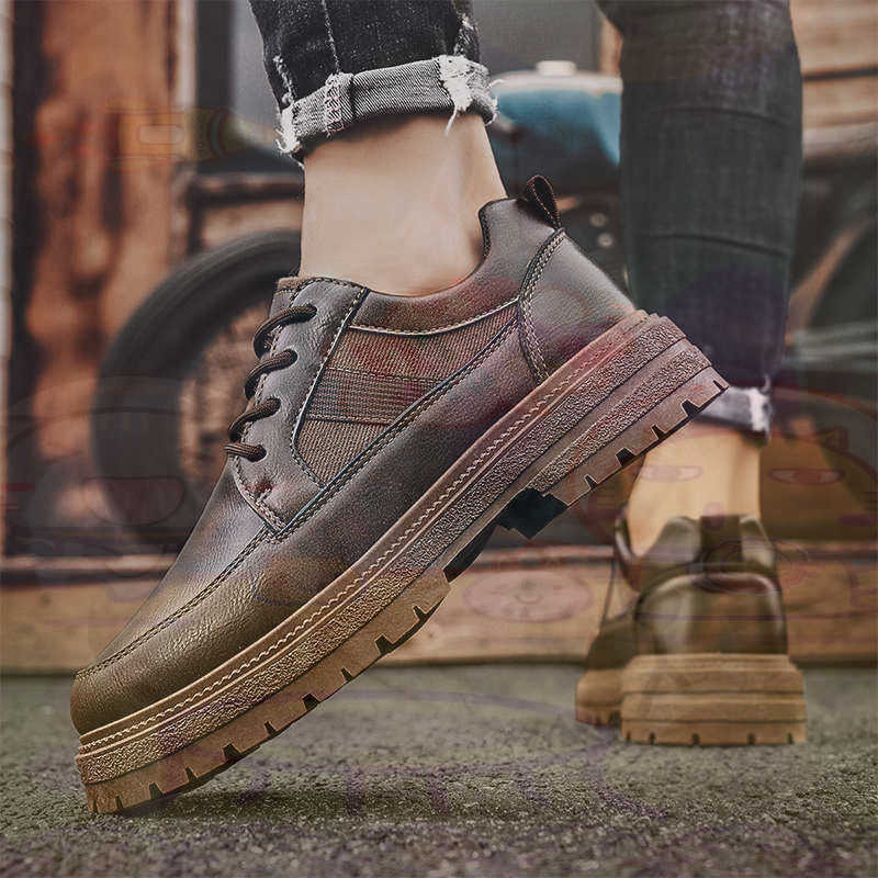 Dark Natural Leather Fashion T - Men Shoes Expensive 评论和价格