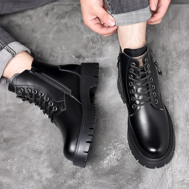 Men Classic Genuine Leather Bo - Winter Boot Insulated 评论和价格
