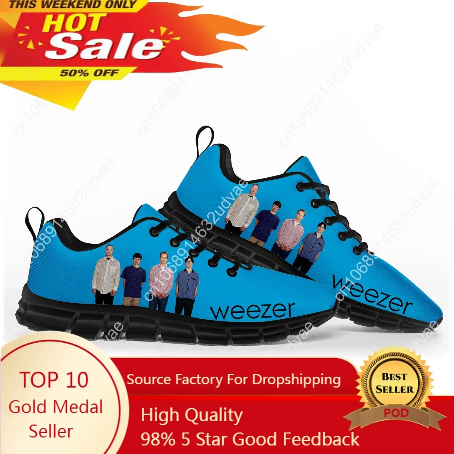 Weezer Sports Shoes Mens Women - Men'S Shoes No Laces 评论和价格
