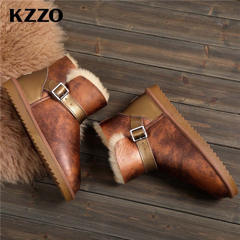 KZZO 2025 New Men Casual Real  - Winter Boot Insulated 评论和价格