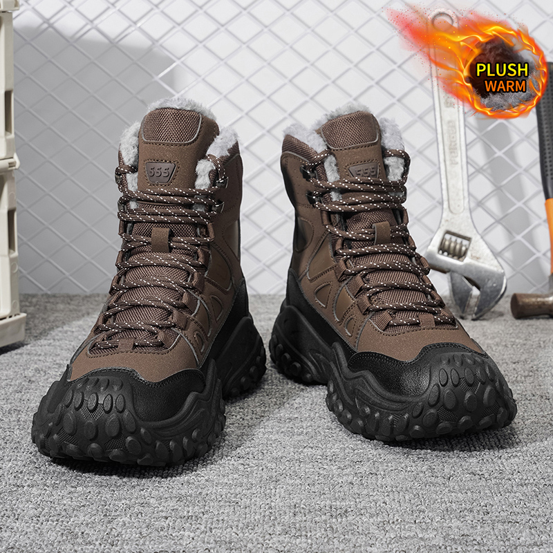 Autumn and Winter Men's Outdoo - Winter Boot Insulated 评论和价格