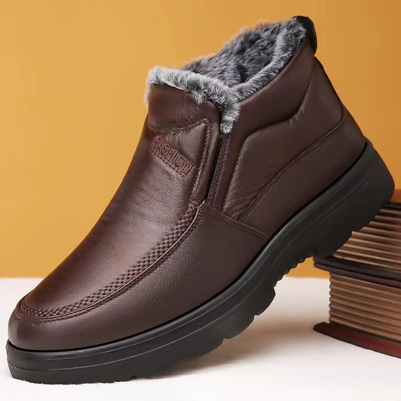 Winter Men's Ankle Boots Plush - Winter Boot Insulated 评论和价格