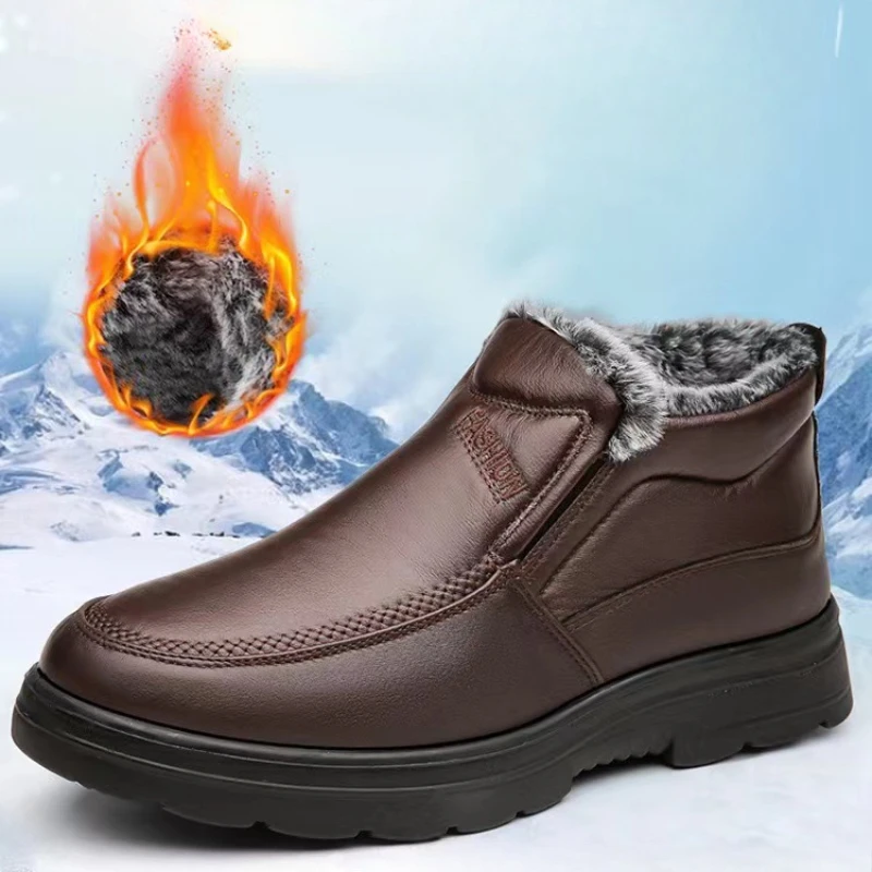 Winter Men's Ankle Boots Plush - Winter Boot Insulated 评论和价格