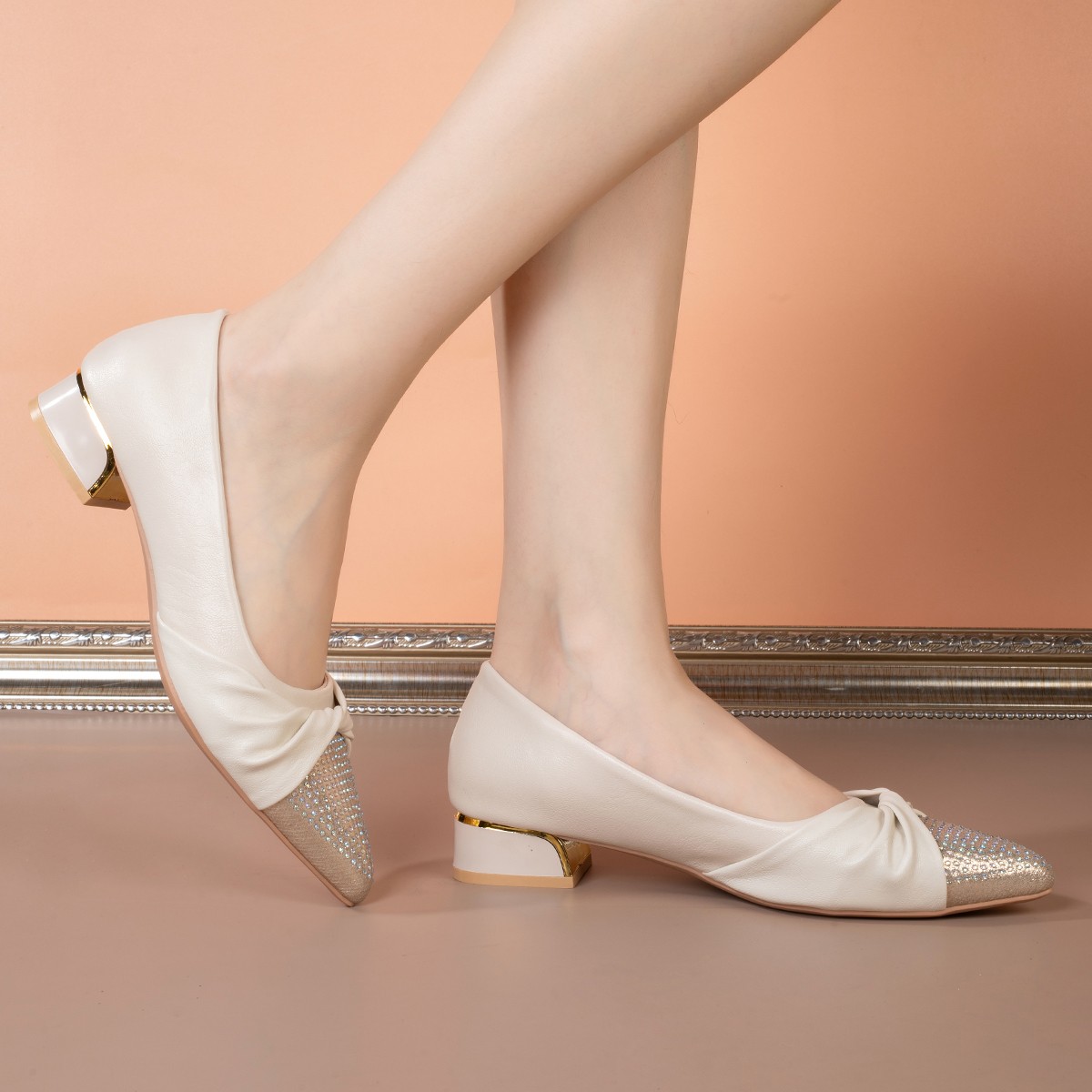 Women Rhinestone Pointed Toe P - Dress Shoe Pointed 评论和价格