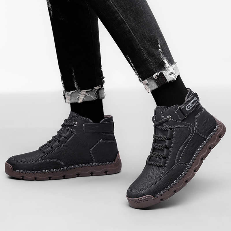 CLOHOO Hand-Sewn Men's Shoes C - Winter Boot Insulated 评论和价格