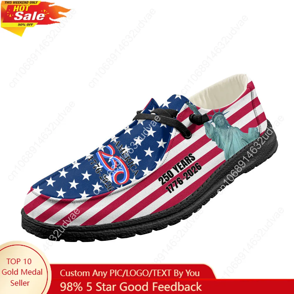 America 250th Anniversary 1776 - Men'S Shoes No Laces 评论和价格