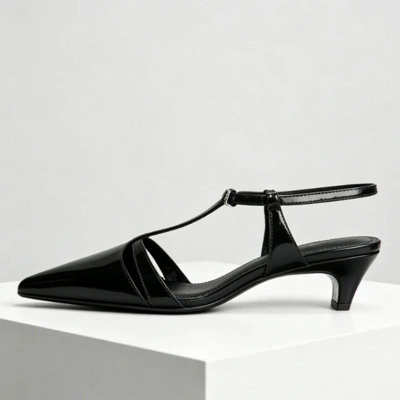 Patent Leather Kitten Heel Wom - Dress Shoe Pointed 评论和价格