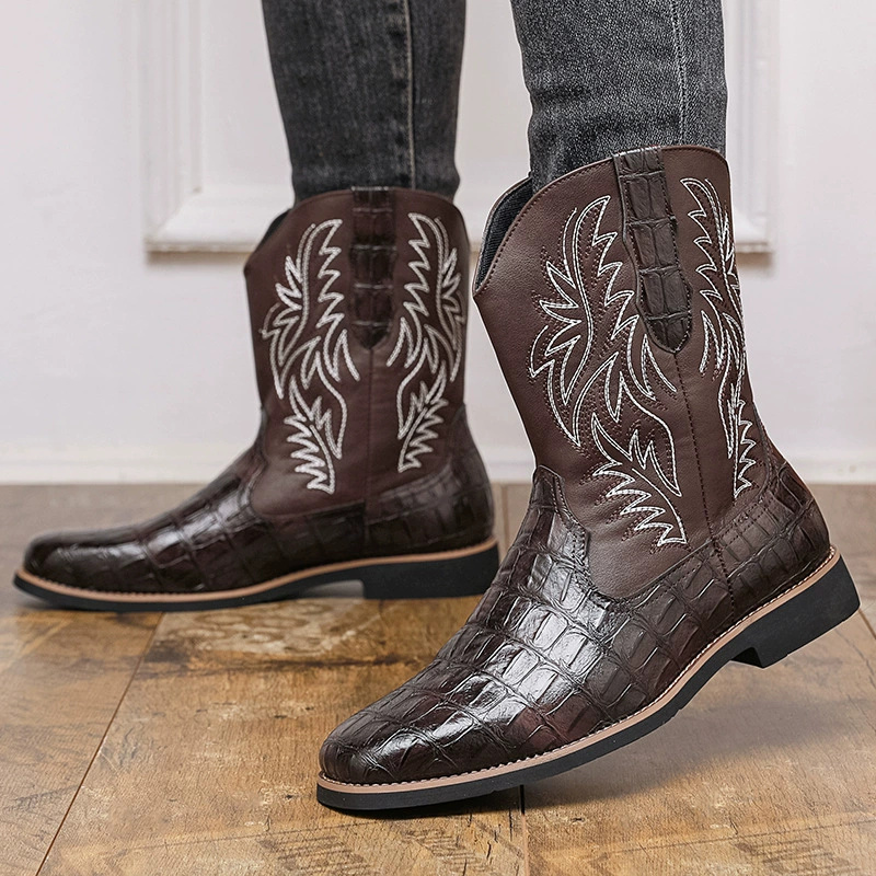 Men's Croc-Embossed Western Co - Men'S Shoes Crocs 评论和价格