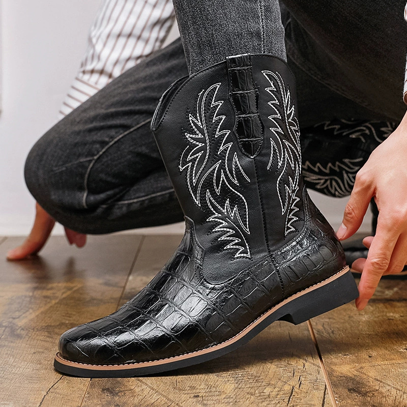 Men's Croc-Embossed Western Co - Men'S Shoes Crocs 评论和价格