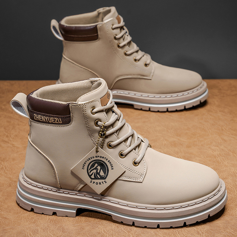 Autumn and Winter Retro Short  - Men'S Shoes Increase Height 评论和价格
